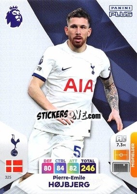 Sticker Pierre-Emile Højbjerg - English Premier League 2023-2024. Adrenalyn XL Plus
 n. 325 - Topps