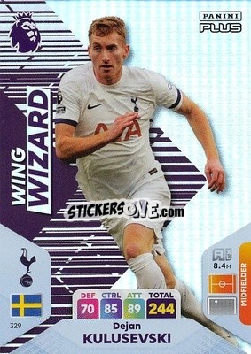 Sticker Dejan Kulusevski - English Premier League 2023-2024. Adrenalyn XL Plus
 n. 329 - Topps