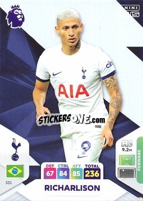 Sticker Richarlison - English Premier League 2023-2024. Adrenalyn XL Plus
 n. 331 - Topps