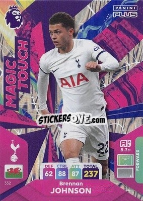 Sticker Brennan Johnson - English Premier League 2023-2024. Adrenalyn XL Plus
 - Topps