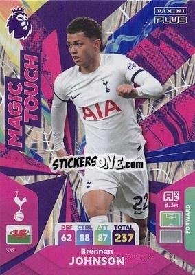Sticker Brennan Johnson - English Premier League 2023-2024. Adrenalyn XL Plus
 n. 332 - Topps