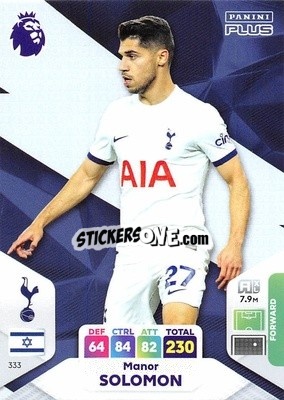 Sticker Manor Solomon - English Premier League 2023-2024. Adrenalyn XL Plus
 n. 333 - Topps