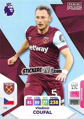 Sticker Vladimír Coufal - English Premier League 2023-2024. Adrenalyn XL Plus
 n. 338 - Topps