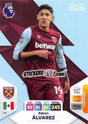 Sticker Edson Álvarez - English Premier League 2023-2024. Adrenalyn XL Plus
 n. 346 - Topps