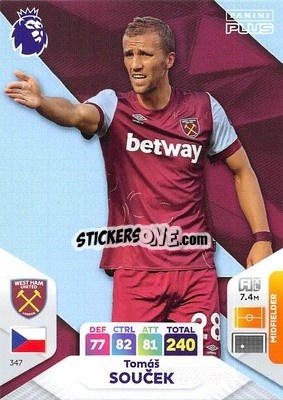 Cromo Tomáš Souček - English Premier League 2023-2024. Adrenalyn XL Plus
 - Topps