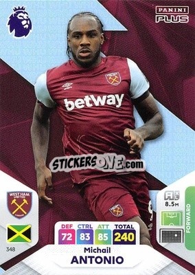 Sticker Michail Antonio - English Premier League 2023-2024. Adrenalyn XL Plus
 n. 348 - Topps