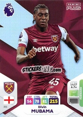 Sticker Divin Mubama - English Premier League 2023-2024. Adrenalyn XL Plus
 - Topps