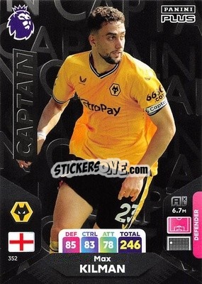 Sticker Max Kilman - English Premier League 2023-2024. Adrenalyn XL Plus
 n. 352 - Topps