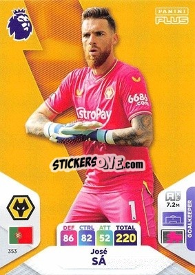 Sticker José Sá - English Premier League 2023-2024. Adrenalyn XL Plus
 n. 353 - Topps