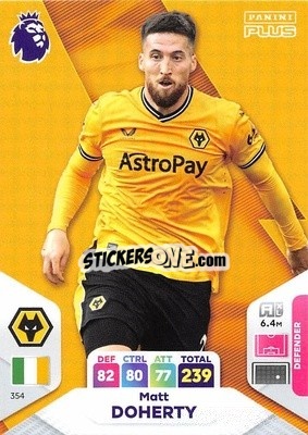 Sticker Matt Doherty - English Premier League 2023-2024. Adrenalyn XL Plus
 n. 354 - Topps