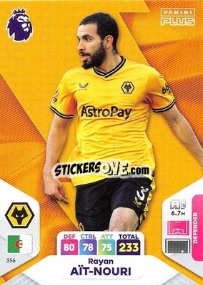 Figurina Rayan Aït-Nouri - English Premier League 2023-2024. Adrenalyn XL Plus
 n. 356 - Topps