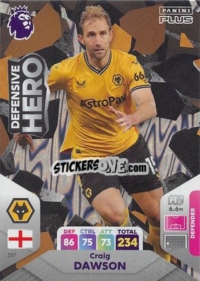 Sticker Craig Dawson - English Premier League 2023-2024. Adrenalyn XL Plus
 n. 357 - Topps