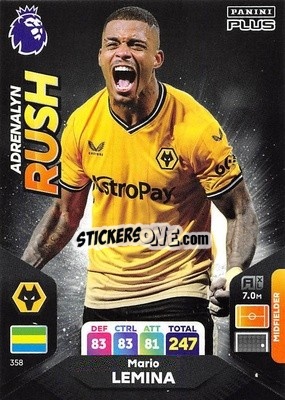 Cromo Mario Lemina - English Premier League 2023-2024. Adrenalyn XL Plus
 - Topps