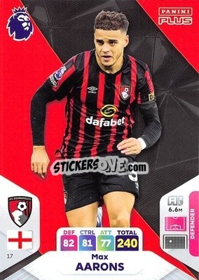 Sticker Max Aarons - English Premier League 2023-2024. Adrenalyn XL Plus
 n. 17 - Topps