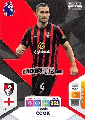 Sticker Lewis Cook - English Premier League 2023-2024. Adrenalyn XL Plus
 n. 18 - Topps
