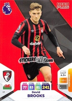 Sticker David Brooks - English Premier League 2023-2024. Adrenalyn XL Plus
 n. 19 - Topps