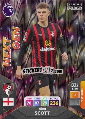 Sticker Alex Scott - English Premier League 2023-2024. Adrenalyn XL Plus
 n. 22 - Topps