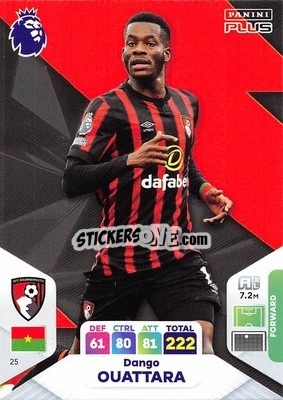 Sticker Dango Ouattara - English Premier League 2023-2024. Adrenalyn XL Plus
 n. 25 - Topps