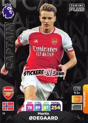 Sticker Martin Ødegaard - English Premier League 2023-2024. Adrenalyn XL Plus
 - Topps