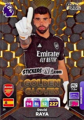 Sticker David Raya - English Premier League 2023-2024. Adrenalyn XL Plus
 n. 29 - Topps