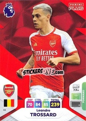 Sticker Leandro Trossard - English Premier League 2023-2024. Adrenalyn XL Plus
 n. 44 - Topps