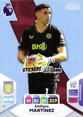 Sticker Emiliano Martínez - English Premier League 2023-2024. Adrenalyn XL Plus
 - Topps