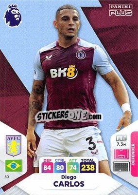 Sticker Diego Carlos - English Premier League 2023-2024. Adrenalyn XL Plus
 n. 50 - Topps