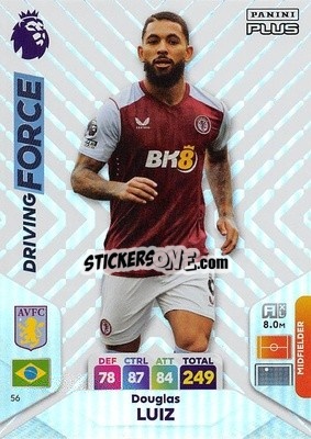 Sticker Douglas Luiz - English Premier League 2023-2024. Adrenalyn XL Plus
 - Topps