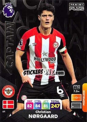 Sticker Christian Nørgaard - English Premier League 2023-2024. Adrenalyn XL Plus
 - Topps
