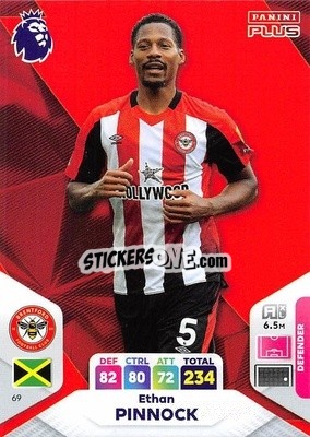 Sticker Ethan Pinnock - English Premier League 2023-2024. Adrenalyn XL Plus
 n. 69 - Topps