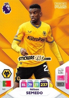 Sticker Nélson Semedo - English Premier League 2023-2024. Adrenalyn XL Plus
 n. 360 - Topps