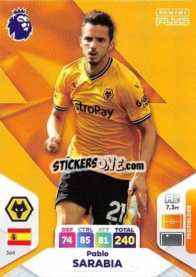 Sticker Pablo Sarabia - English Premier League 2023-2024. Adrenalyn XL Plus
 n. 364 - Topps