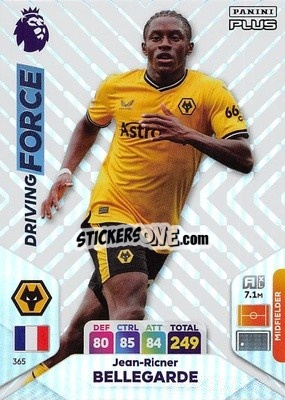 Figurina Jean-Ricner Bellegarde - English Premier League 2023-2024. Adrenalyn XL Plus
 n. 365 - Topps