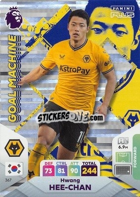 Sticker Hwang Hee-Chan - English Premier League 2023-2024. Adrenalyn XL Plus
 n. 367 - Topps