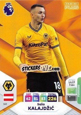 Sticker Saša Kalajdžić - English Premier League 2023-2024. Adrenalyn XL Plus
 n. 369 - Topps