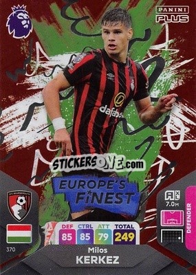 Sticker Miloš Kerkez - English Premier League 2023-2024. Adrenalyn XL Plus
 n. 370 - Topps
