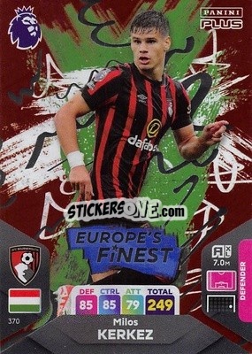 Cromo Miloš Kerkez - English Premier League 2023-2024. Adrenalyn XL Plus
 - Topps