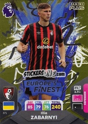 Sticker Illia Zabarnyi - English Premier League 2023-2024. Adrenalyn XL Plus
 - Topps