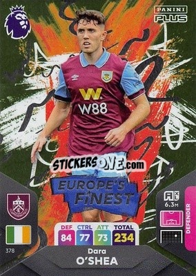 Sticker Dara O’Shea - English Premier League 2023-2024. Adrenalyn XL Plus
 n. 378 - Topps