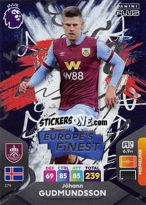 Figurina Johann Gudmundsson - English Premier League 2023-2024. Adrenalyn XL Plus
 - Topps