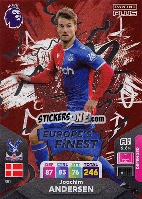 Sticker Joachim Andersen - English Premier League 2023-2024. Adrenalyn XL Plus
 n. 381 - Topps
