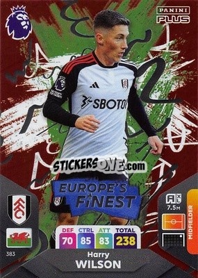 Sticker Harry Wilson - English Premier League 2023-2024. Adrenalyn XL Plus
 - Topps