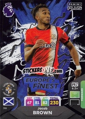 Cromo Jacob Brown - English Premier League 2023-2024. Adrenalyn XL Plus
 n. 386 - Topps