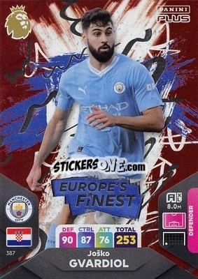 Sticker Joško Gvardiol - English Premier League 2023-2024. Adrenalyn XL Plus
 n. 387 - Topps