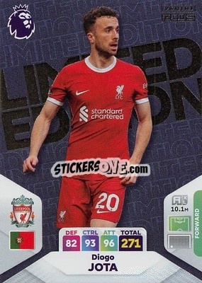 Cromo Diogo Jota - English Premier League 2023-2024. Adrenalyn XL Plus
 - Topps