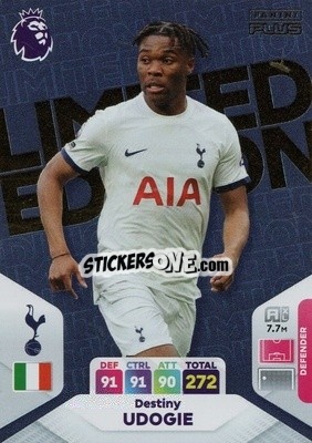 Figurina Destiny Udogie - English Premier League 2023-2024. Adrenalyn XL Plus
 - Topps