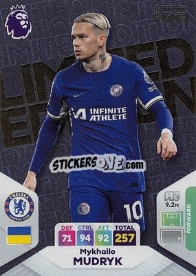 Sticker Mykhailo Mudryk - English Premier League 2023-2024. Adrenalyn XL Plus
 n. LE-MM - Topps