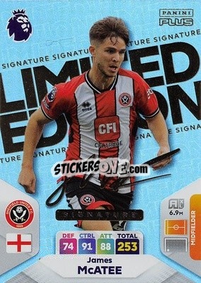 Sticker James McAtee - English Premier League 2023-2024. Adrenalyn XL Plus
 - Topps