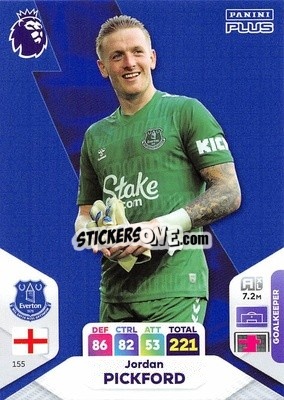 Sticker Jordan Pickford - English Premier League 2023-2024. Adrenalyn XL Plus
 - Topps