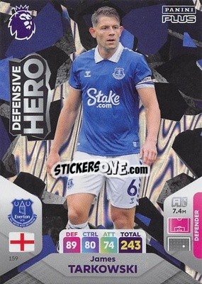 Sticker James Tarkowski - English Premier League 2023-2024. Adrenalyn XL Plus
 n. 159 - Topps